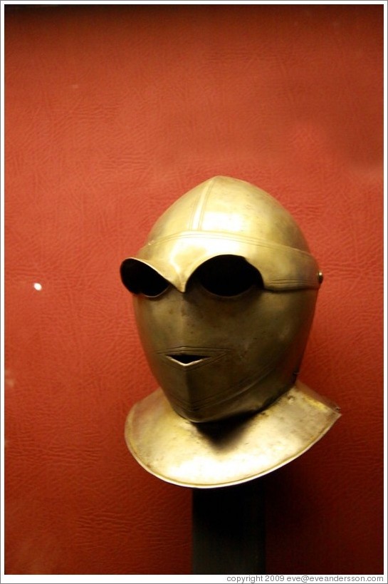 Savoyard style close helmet, c 1600-30, Palace of the Grand Master.