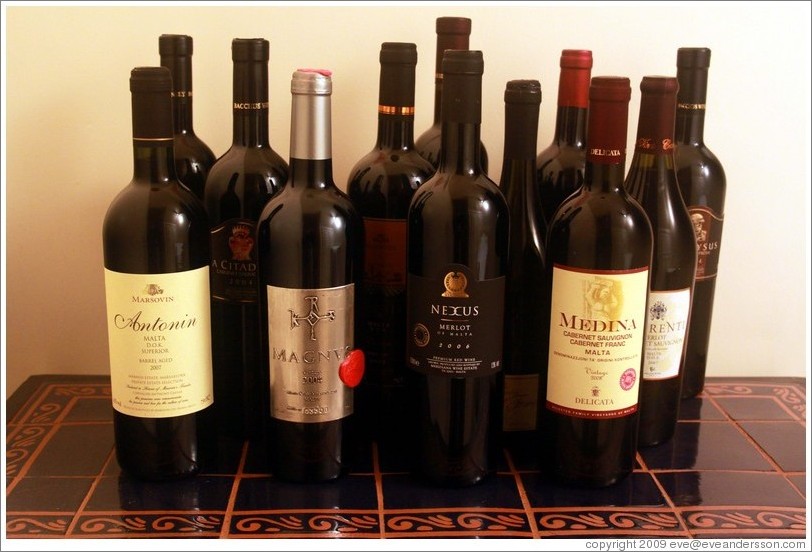 Maltese red wines.