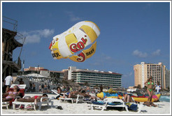 Sol parasail on the beach.