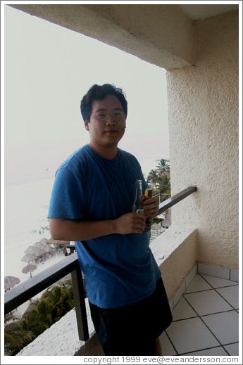 Jin partakes of the 2 for 1 happy hour special.