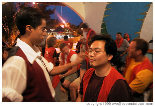 Jin turns into a pirate.