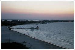 The view of the coastline from our hotel room balcony.
