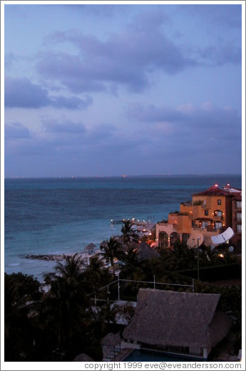 A neighboring hotel as viewed from our hotel room balcony.
