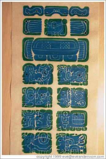 Mayan calendar displaying Pi Day (March 14) 2000.