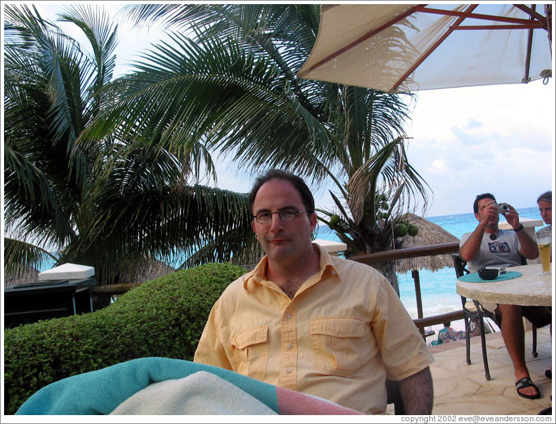 Eric making a funny face.