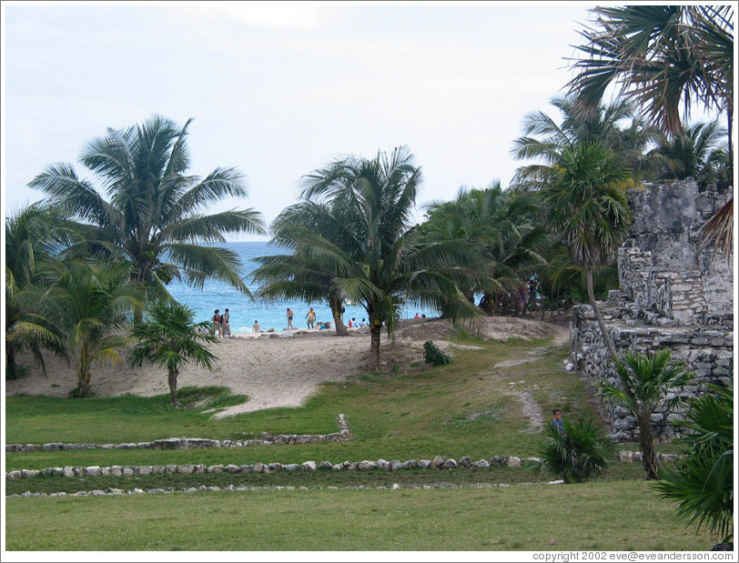 Beach at Tulum.