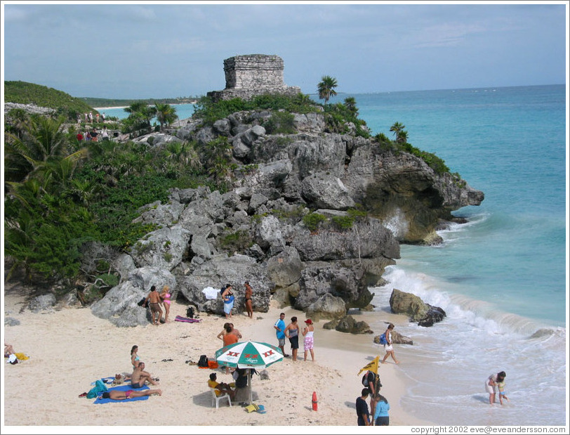 Beach at Tulum.