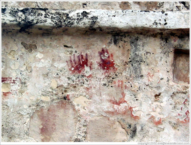 Ancient hand prints.