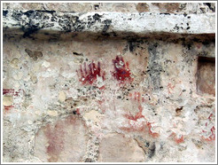 Ancient hand prints.