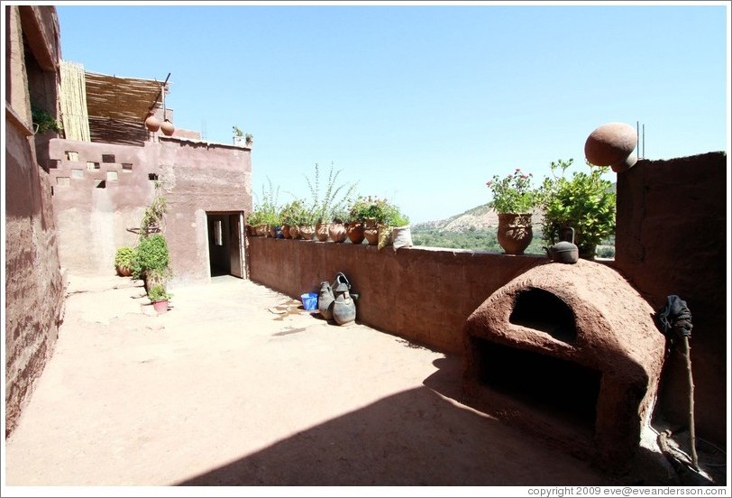 Patio with oven.  House belonging to a Berber family.