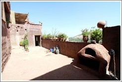 Patio with oven.  House belonging to a Berber family.