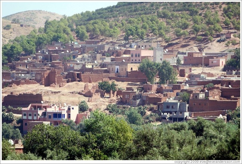 Berber village in the Atlas Mountains.