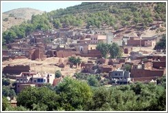 Berber village in the Atlas Mountains.