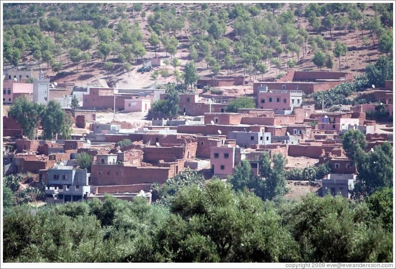 Berber village in the Atlas Mountains.