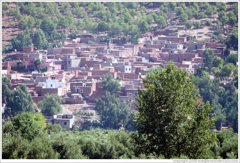 Berber village in the Atlas Mountains.