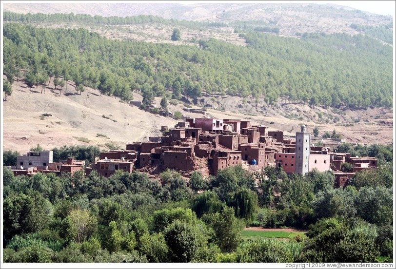 Berber village in the Atlas Mountains.