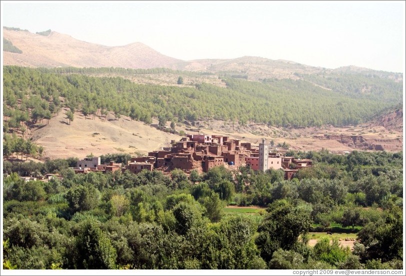 Berber village in the Atlas Mountains.