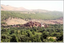 Berber village in the Atlas Mountains.