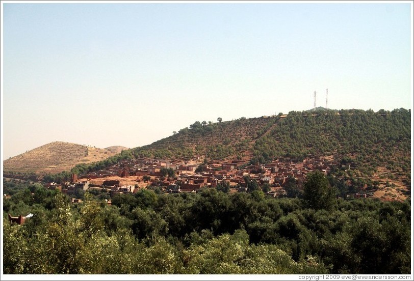 Berber Village in the Atlas Mountains.