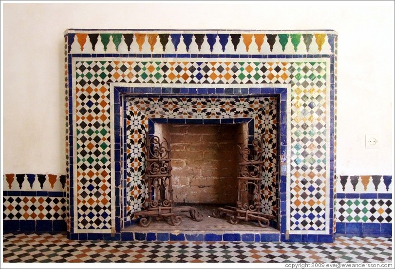 Fireplace, Bahia Palace.