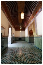 Room off of Le Grand Riad, Bahia Palace.