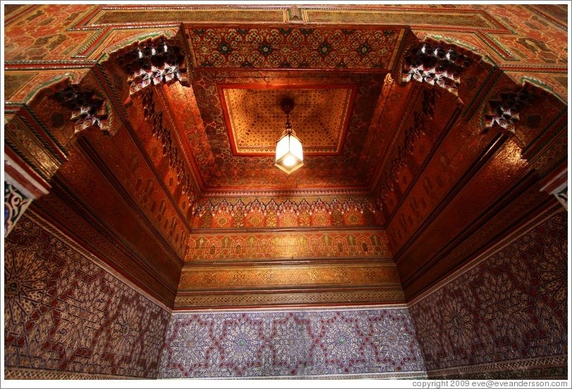 Room off of Le Grand Riad, Bahia Palace.