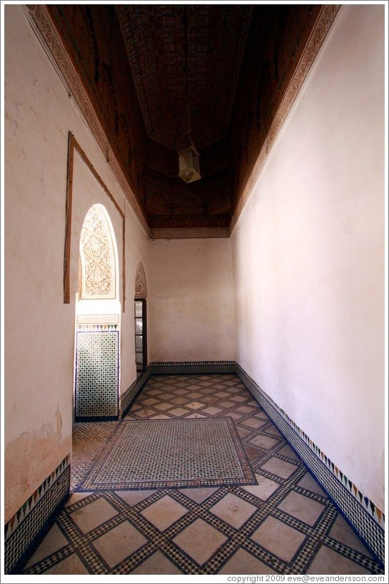 Room near La Petite Cour, Bahia Palace.