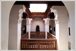 Pavilion, student chambers, Ben Youssef Medersa.