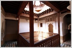 Pavilion, student chambers, Ben Youssef Medersa.