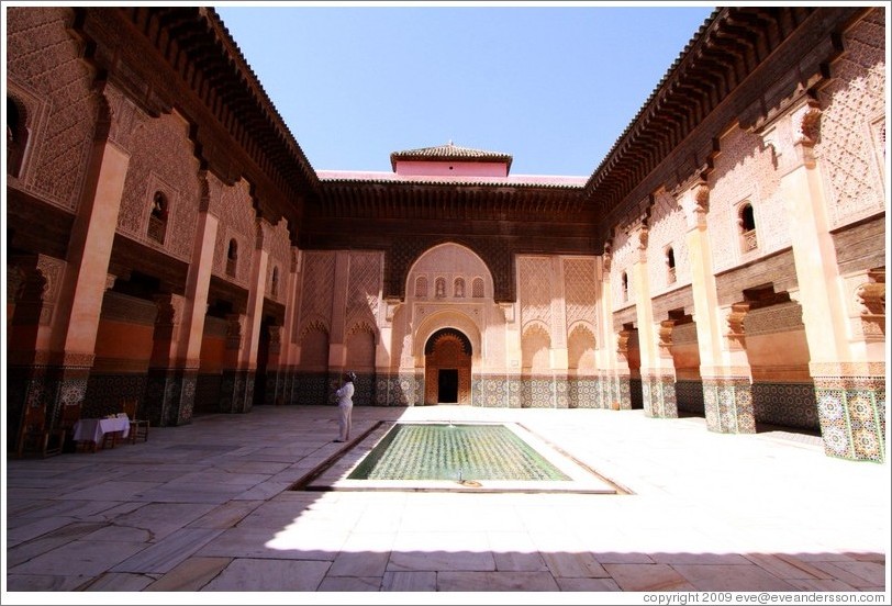 Courtyard, Ben Youssef Medersa.