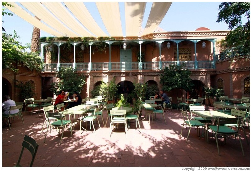 Caf?Jardin Majorelle.