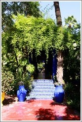 Covered walkway, Jardin Majorelle.