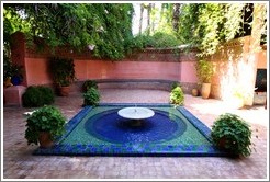 Fountain near entrance, Jardin Majorelle.