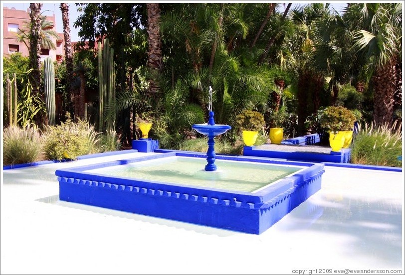 Fountain, Jardin Majorelle.