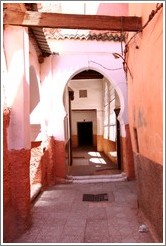 Doorway leading to a mosque in the Medina.