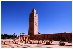 Koutoubia Mosque, the largest mosque in Marrakech.