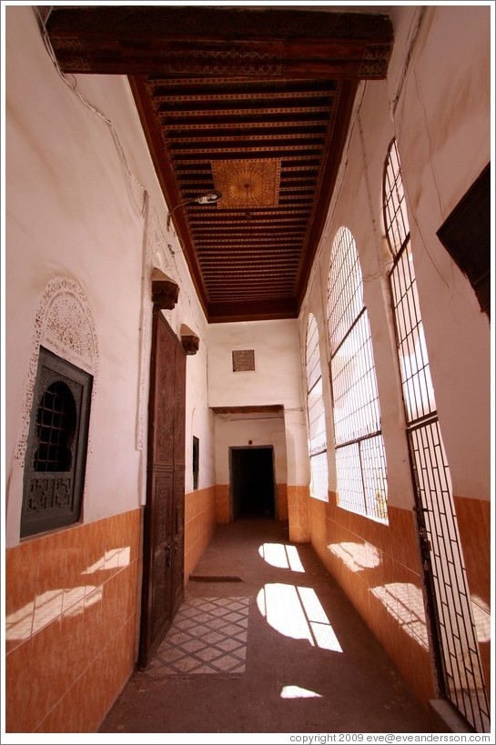 Small courtyard adjacent to a mosque in the Medina.