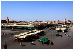 Jemaa el Fna, viewed from Caf?lacier. 