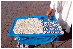 Table containing teeth, Jemaa el Fna.