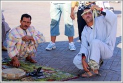 Snake charmers, Jemaa el Fna.