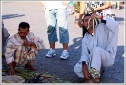 Snake charmer, Jemaa el Fna.