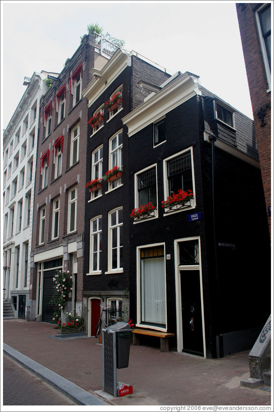 Buildings on Singel street, Centrum district.