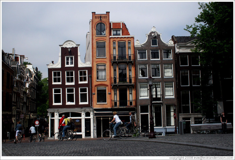 Buildings on Singel street, Centrum district.