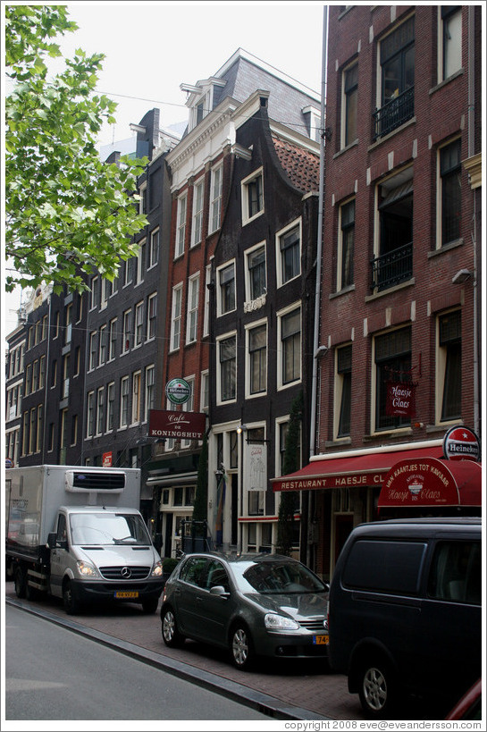 Leaning building, Spuistraat, Centrum district.