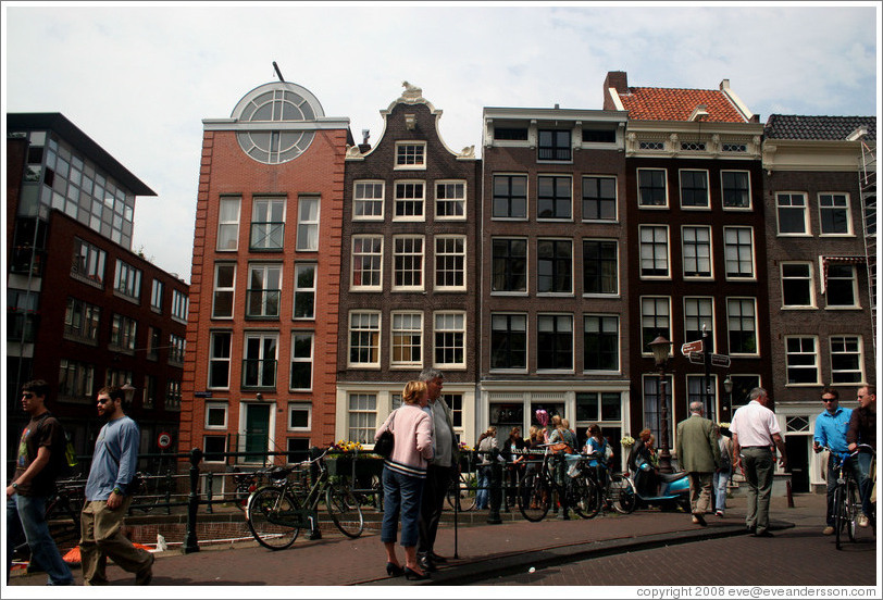Buildings on Bloemgracht, Jordaan district.