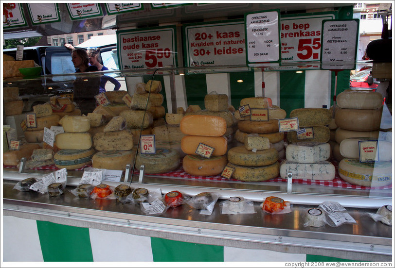 Cheese. Nieuwmarkt, Red Light district.