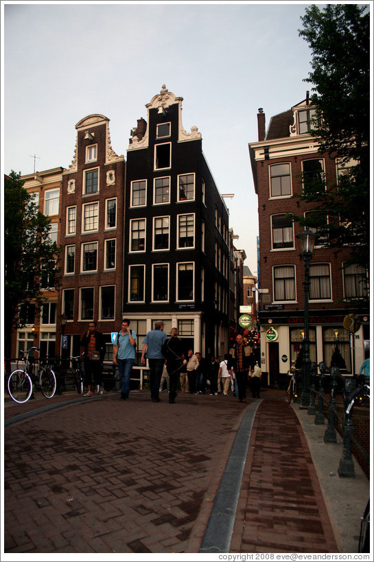 Buildings on Oudezijds Voorburgwal, Red Light district.
