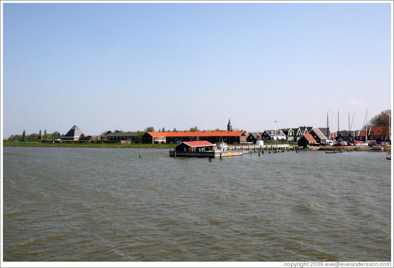 Marken viewed from Markermeer (a large lake in Northern Holland).