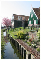 Houses and a mini-canal.