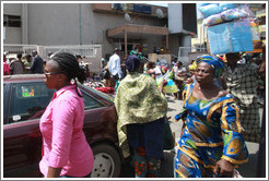 Women walking. Lagos Island.